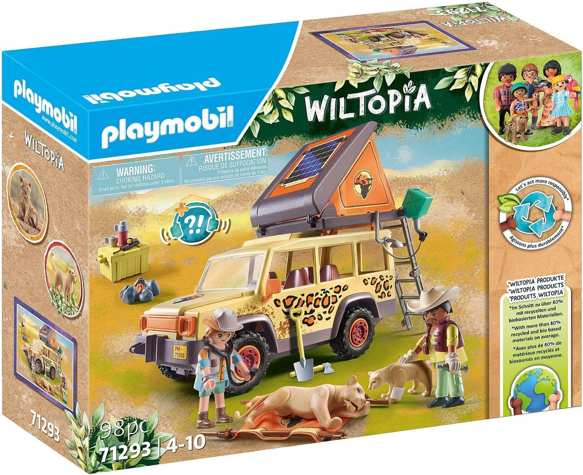 Playmobil Wiltopia Cross-Country Vehicle with Lion – Modern