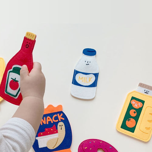 Noriter Noriter Project | Snack Felt Magnet Set – Modern Natural Baby