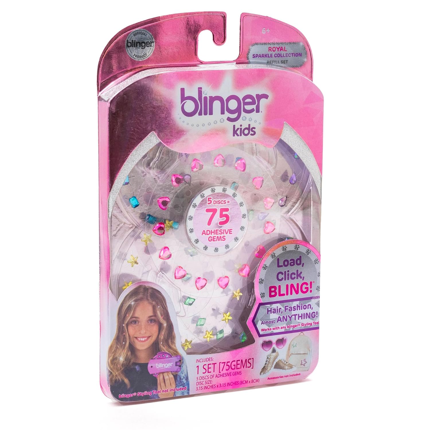 NEW 2 SET OF Blinger 5 Discs 75 Adhesive Gems Sparkle Collection