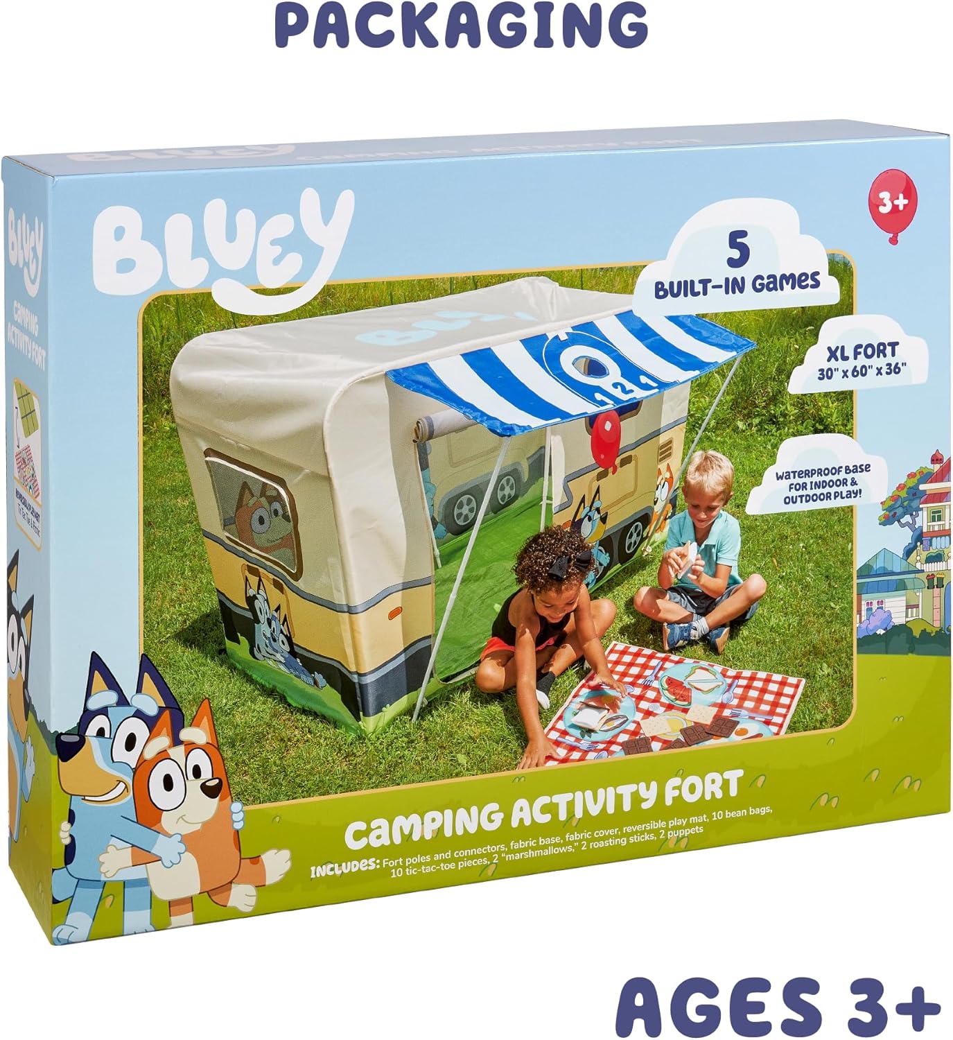 bluey play tent Bluey Camping Activity Fort – Modern Natural Baby