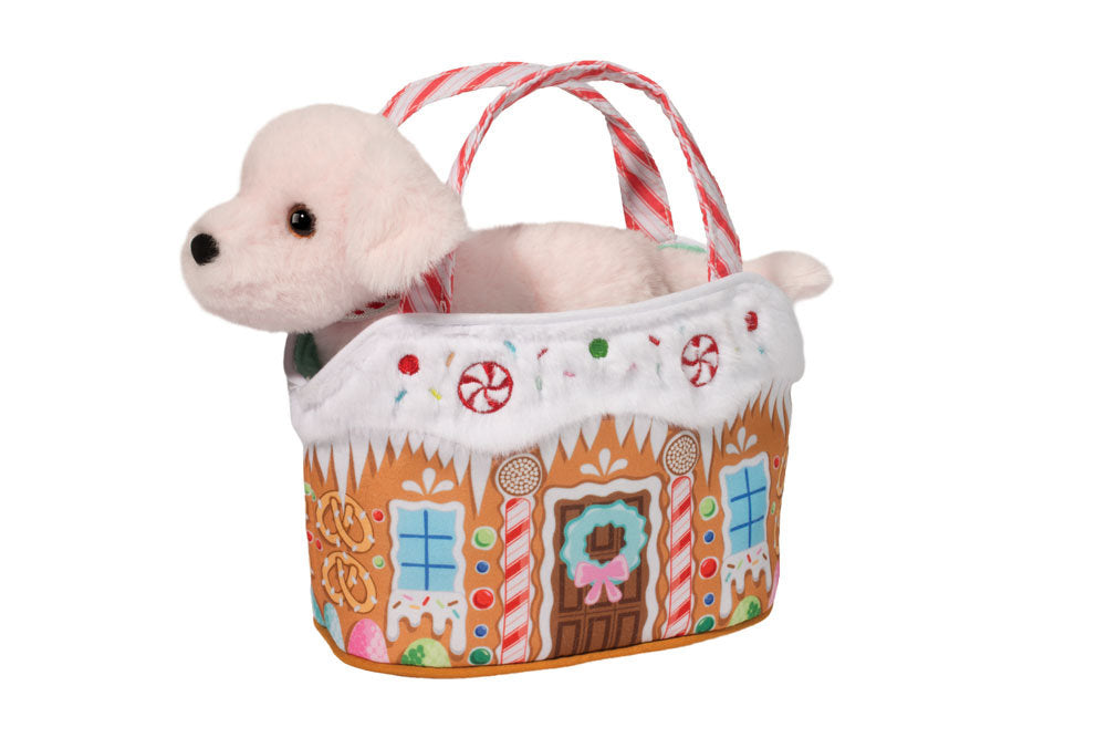 Douglas Candy Lane Sassy Sak with Pink Dog – Modern Natural Baby