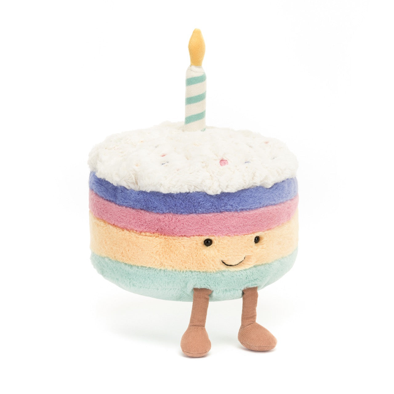 Jellycat Amuseable Rainbow Birthday Cake Medium Modern Natural Baby jellycat-amuseable-rainbow-birthday-cake-medium-modern-natural-baby