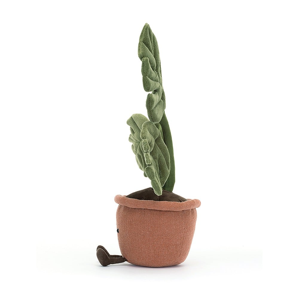 jellycat amuseable monstera plant Jellycat Amuseables Monstera Plant – Modern Natural Baby