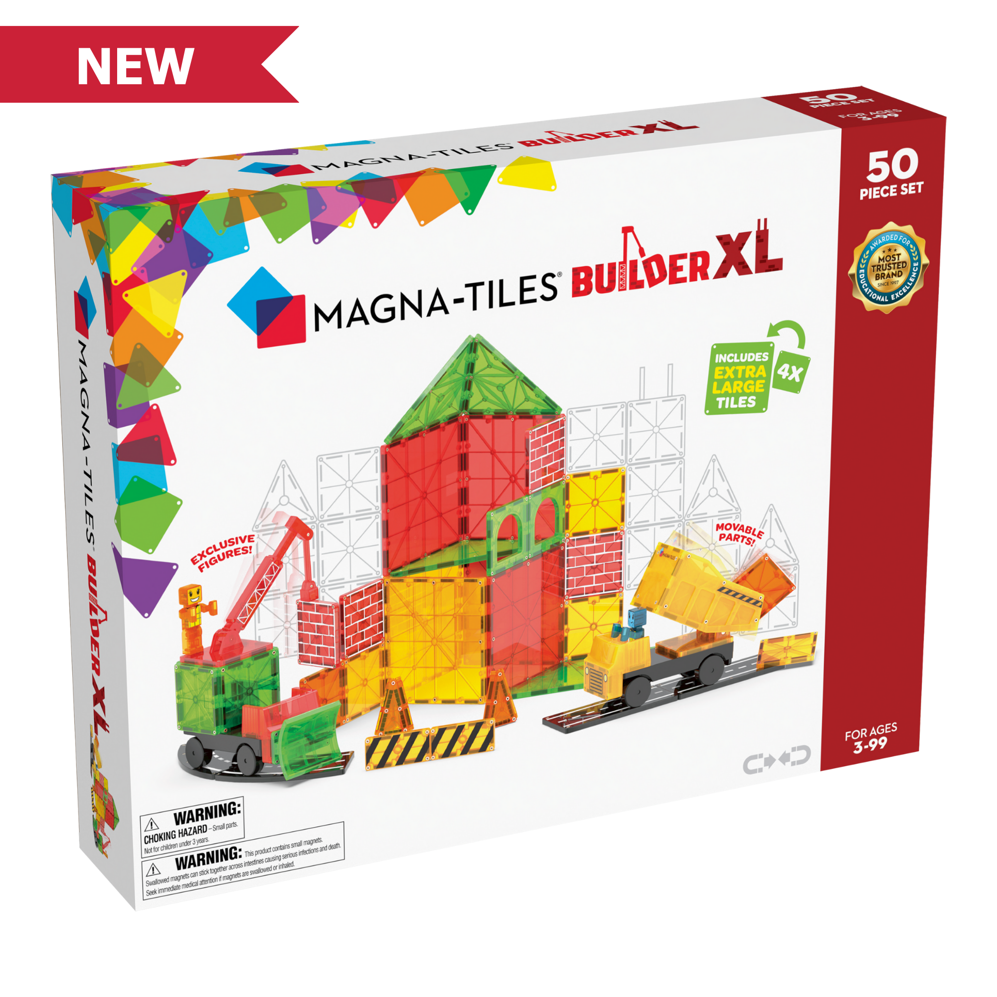 MAGNA-TILES MicroMAGS Travel Set, 26-Piece Magnetic Construction Set The Original Magnetic Building Brand Magna Tiles