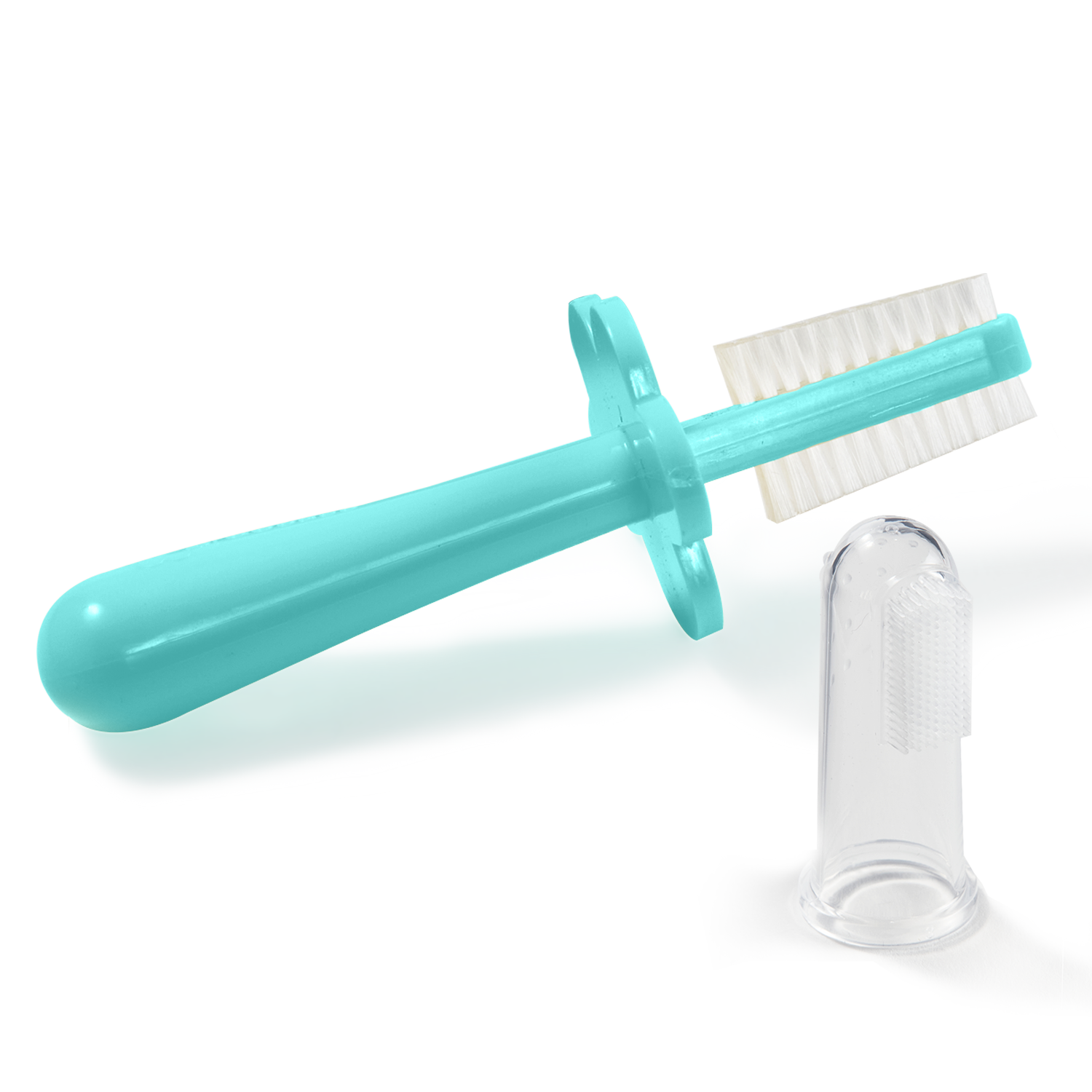 Two Sided Tooth Grabease Double Sided Toothbrush | Teal – Modern Natural Baby