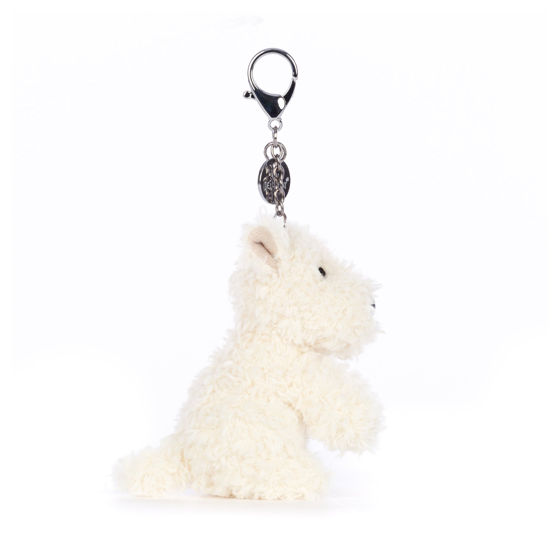 Personalised Double Teddy Bear Keyring Handbag Charm in Gift 