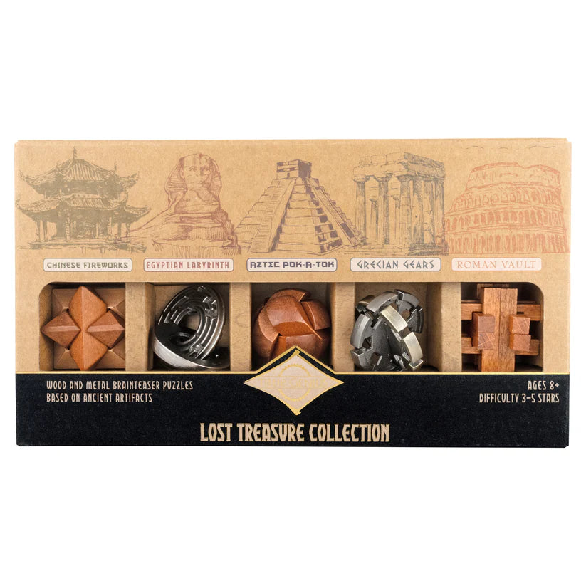 True Genius Lost Treasure Collection Wood & Metal Puzzles – Modern