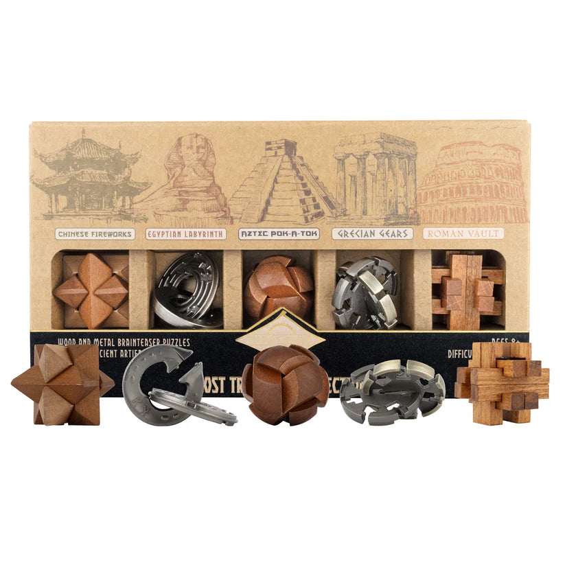 True Genius Lost Treasure Collection Wood & Metal Puzzles – Modern