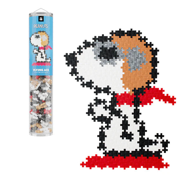 PlusPlus Peanuts 275 pc Puzzle By Number | Flying Ace – Modern