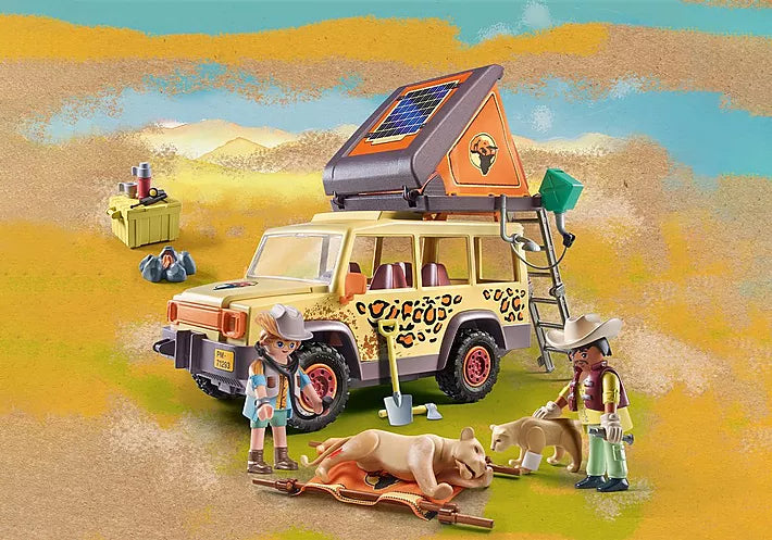 Playmobil Wiltopia  Cross-Country Vehicle with Lion – Modern Natural Baby