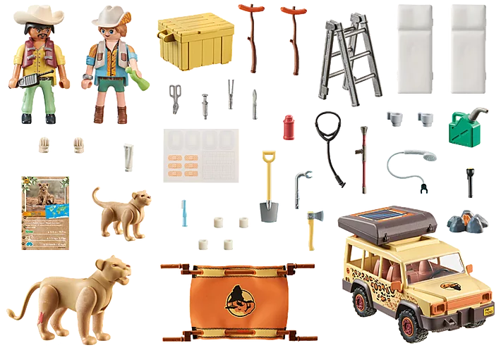 Playmobil Wiltopia Cross Country Vehicle with Lion Modern