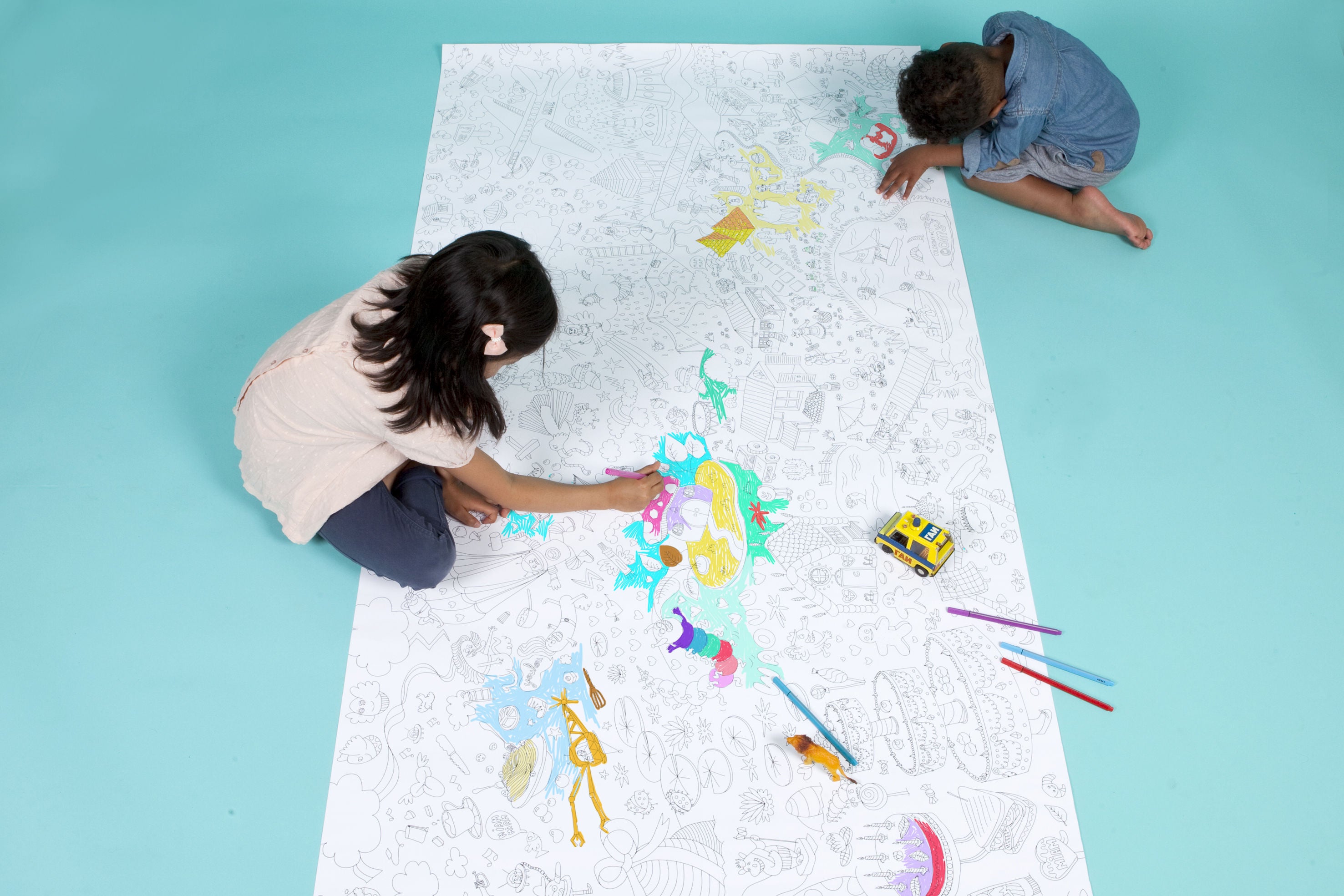 Omy, Giant Coloring Poster - Pirates - Tinker