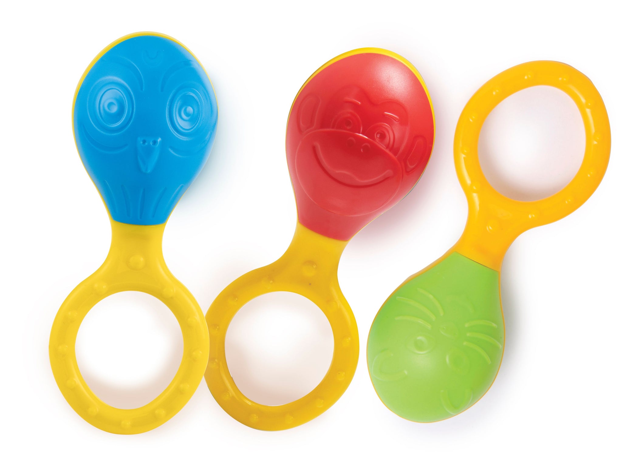 Set De 3 Maracas Halilit Para Bebés – Instrumentos Musicales Con Diferentes Tonos Y Texturas