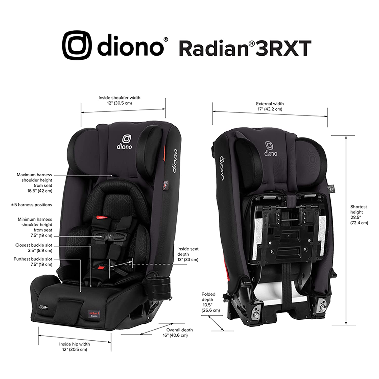Diono Radian RXT Slate Gray – Modern Natural Baby