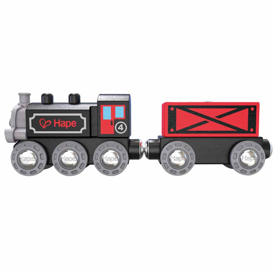 Hape Steam-Era Freight Train – Modern Natural Baby
