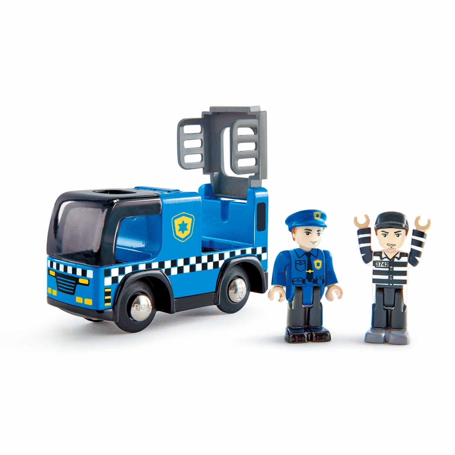 Hape Police Car with Siren – Modern Natural Baby
