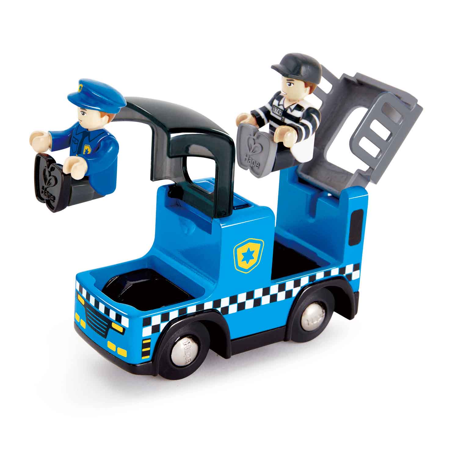 Hape Police Car with Siren – Modern Natural Baby