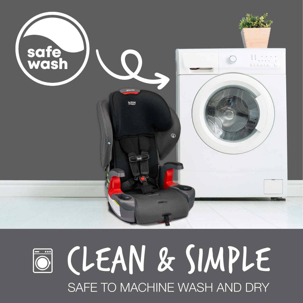 britax grow with you installation Britax Grow With You Harness-to-Booster with Safewash – Modern Natural Baby
