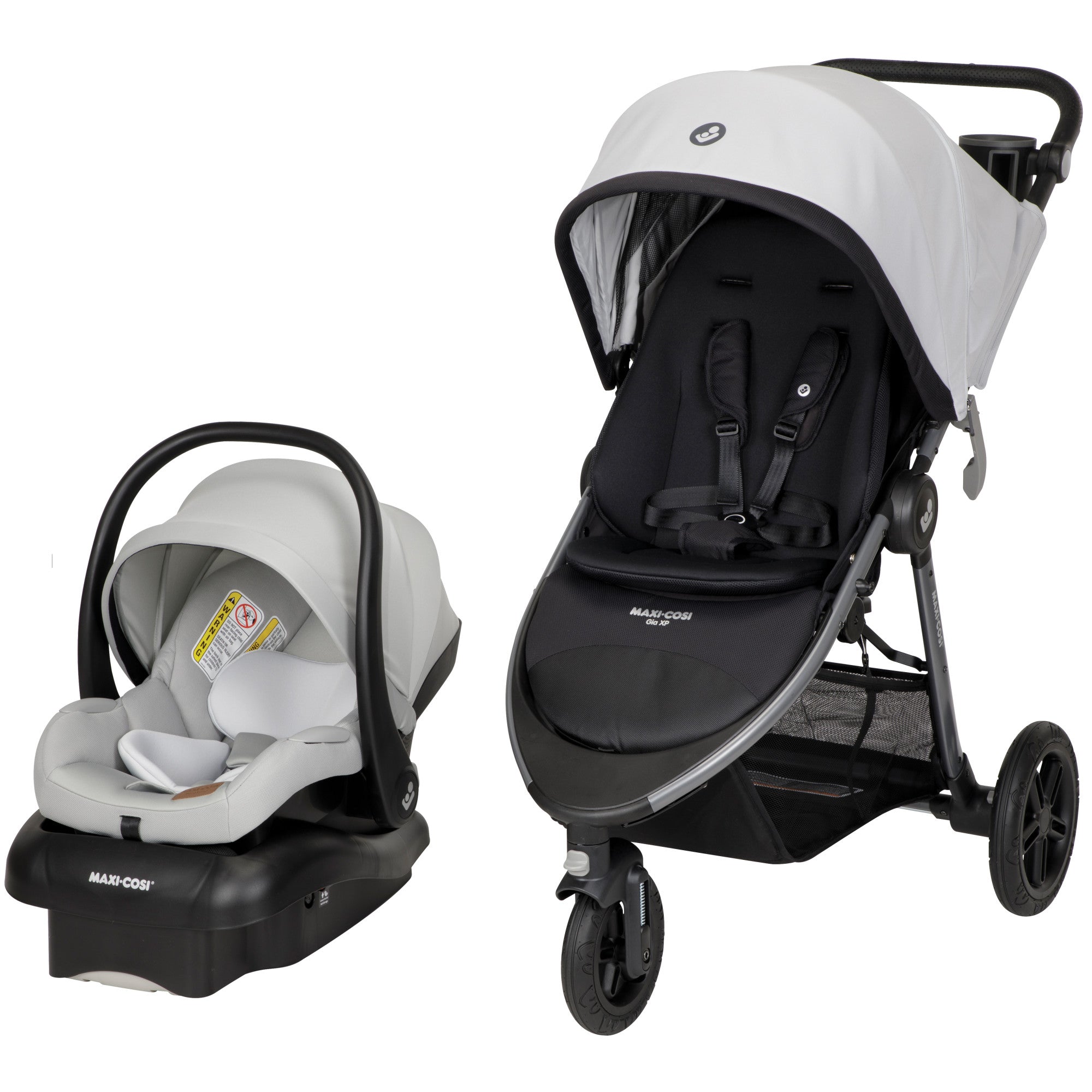 baby stroller 3 in 1 with car seat Maxi-Cosi Gia XP Luxe 3-Wheel Travel System – Modern Natural Baby