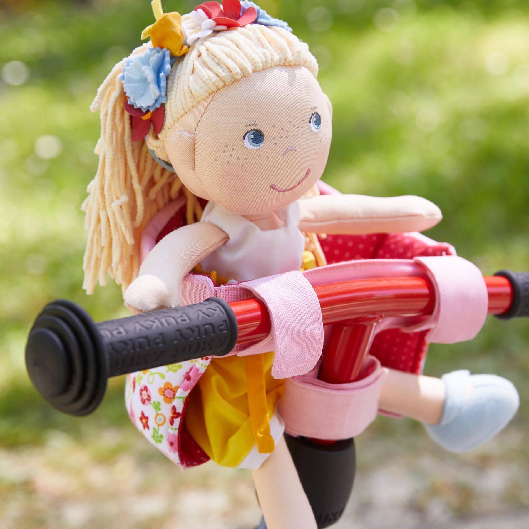 baby annabell bike seat with helmet doll accessory Haba Doll's Bike Seat