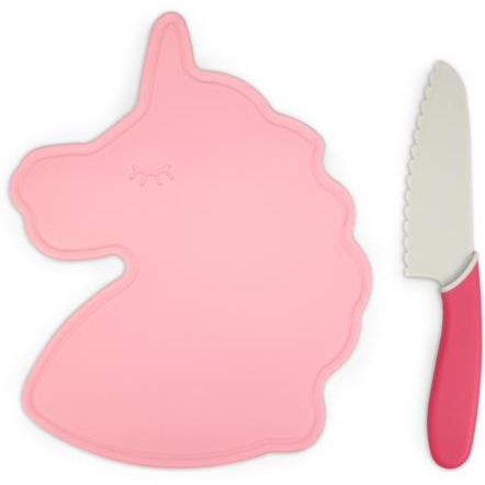 Handstand Kitchen Unicorn Cutting Board & Kid Safe Knife Set Pink – Crown  Forever