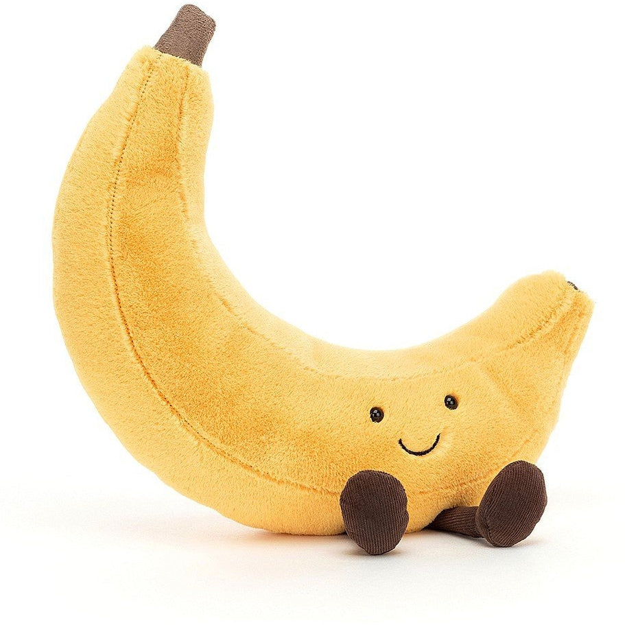 Banana Plush Toy Stuffed Banana Pretend Food Playfood 