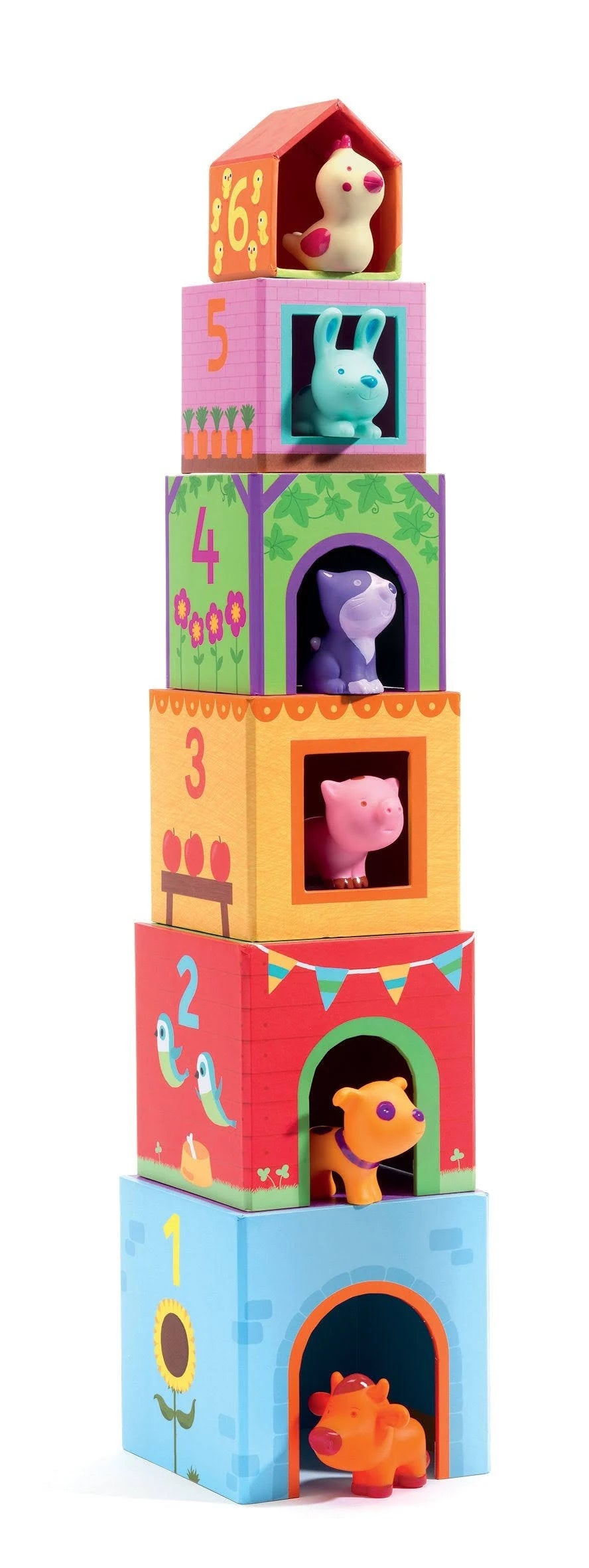 Djeco topanifarm online stacking blocks